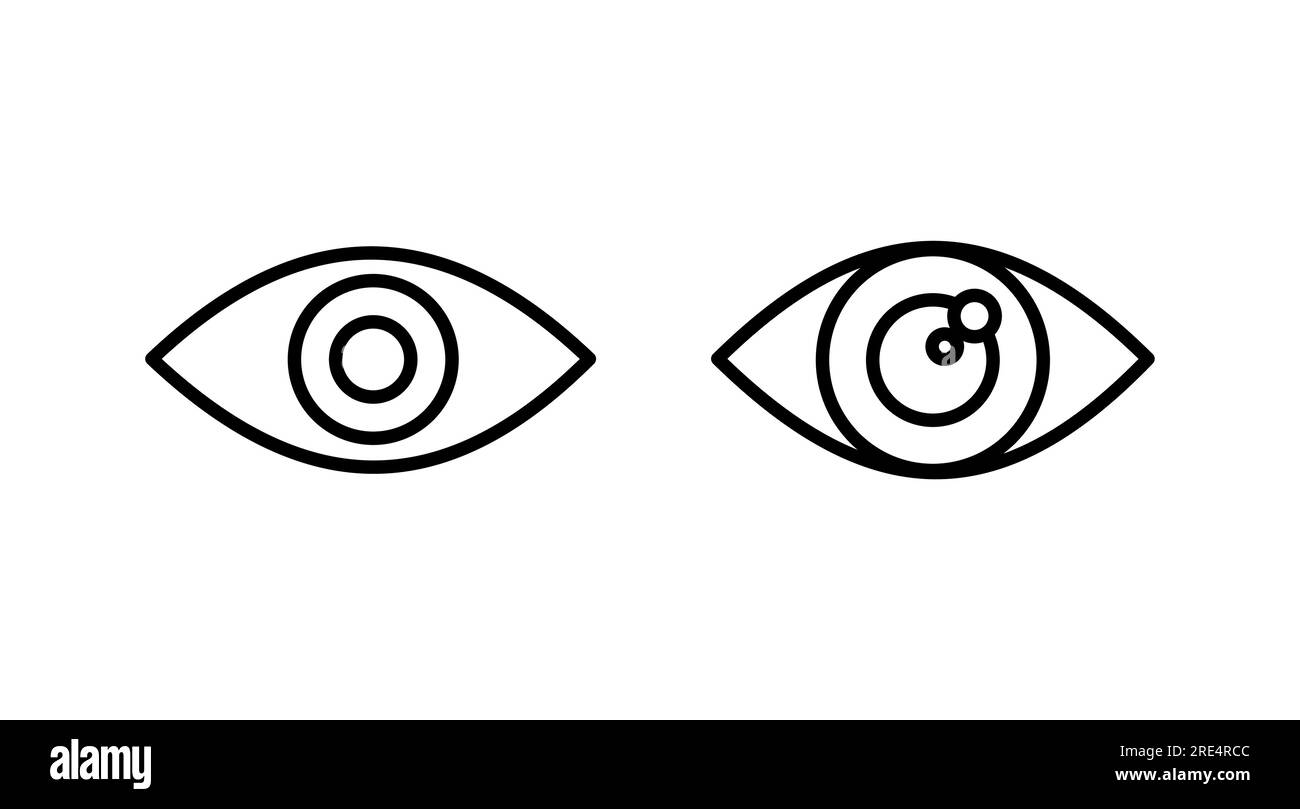 Eye icon. Look and Vision icon. Eye vector icon Stock Vector Image ...