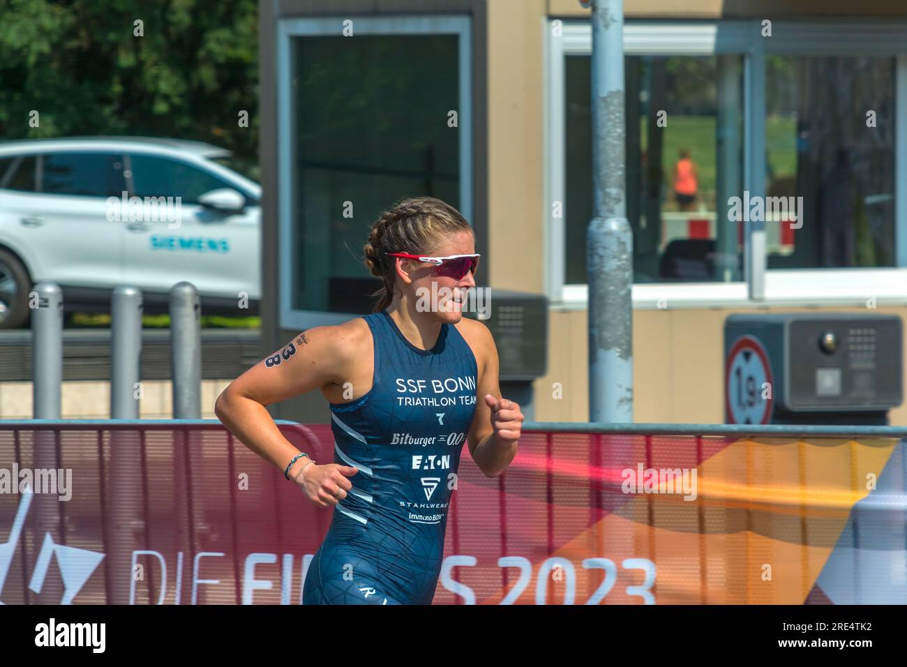 'Die Finals 2023' Triathlon Düsseldorf, Germany - Running competition Stock Photo