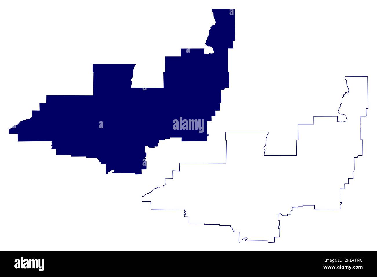 Division No. 13 (Canada, Alberta Province, North America) map vector