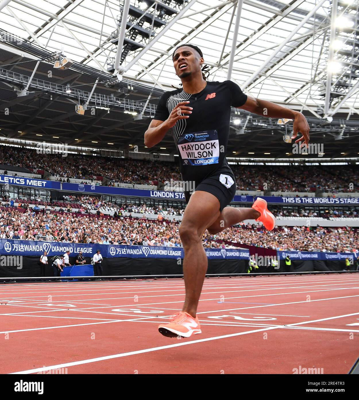 Alex Haydock-Wilson of GB & NI competing in the men’s 400m at the Wanda Diamond League London Event, London Stadium on the 23rd July 2023. Photo by Ga Stock Photo