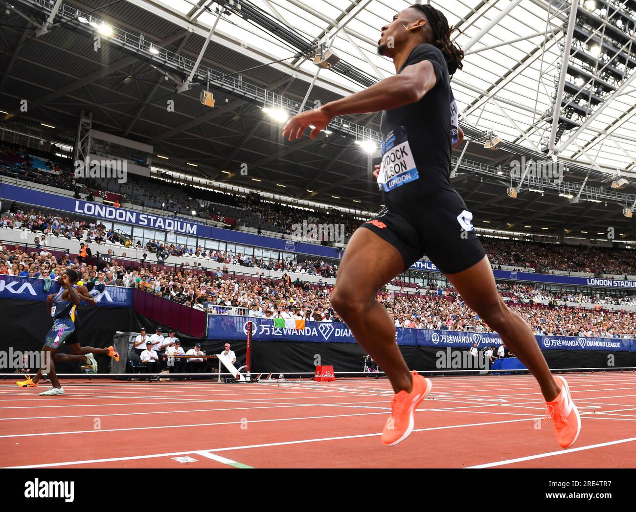 Alex Haydock-Wilson of GB & NI competing in the men’s 400m at the Wanda Diamond League London Event, London Stadium on the 23rd July 2023. Photo by Ga Stock Photo