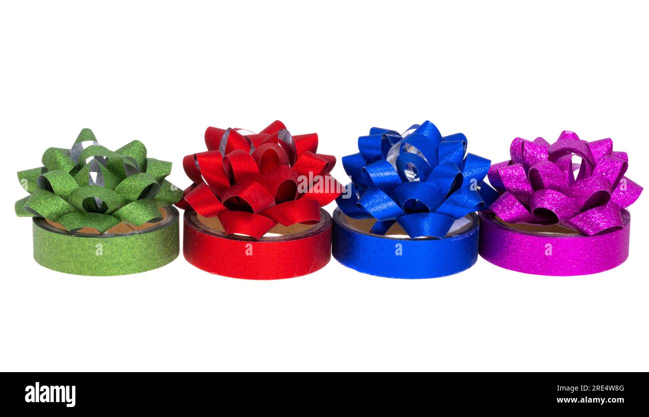 gift bows isolated on white background Stock Photo - Alamy