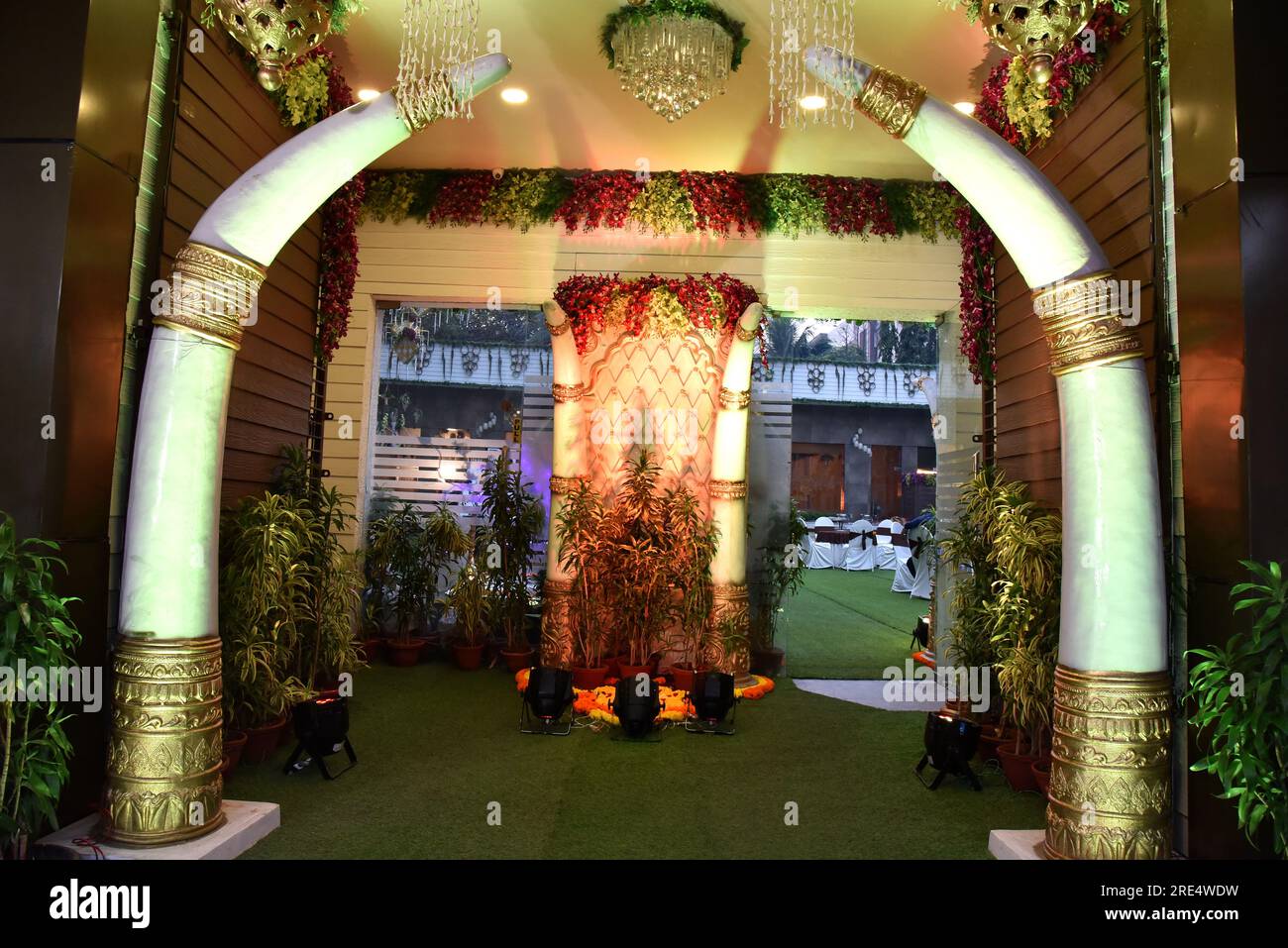 Decoration of wedding ceremony at Kolkata Stock Photo - Alamy