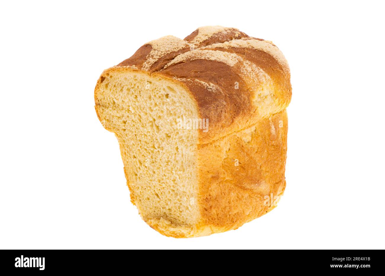small loaf of bread isolated on white background Stock Photo - Alamy