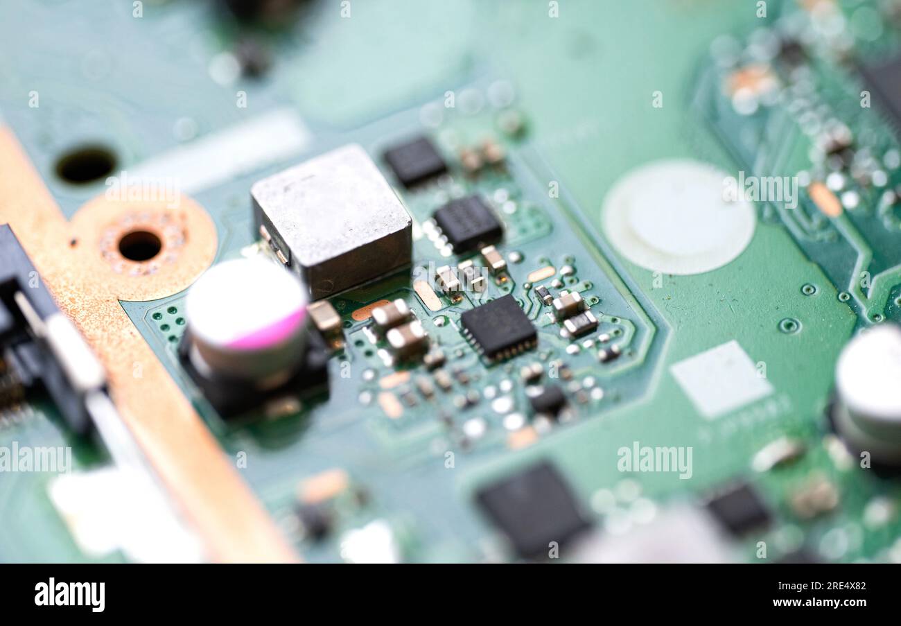 laptop board repair closeup Stock Photo Alamy