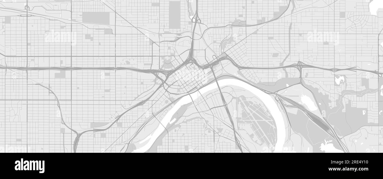 Map of Minneapolis, St. Paul and Minnesota Stock Photo - Alamy