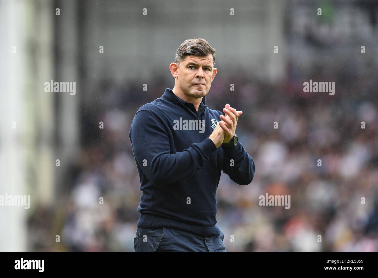 Warrington, England - 22nd July 2023 - St. Helens Head Coach Paul Wellens. Challenge Cup Semi Final, Leigh Leopards vs St. Helens at Halliwell Jones Stadium, Warrington, UK Stock Photo