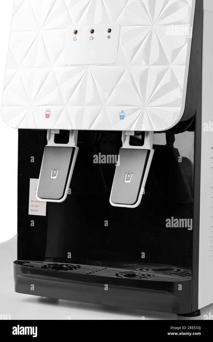 Water button in the cooler close up Stock Photo Alamy