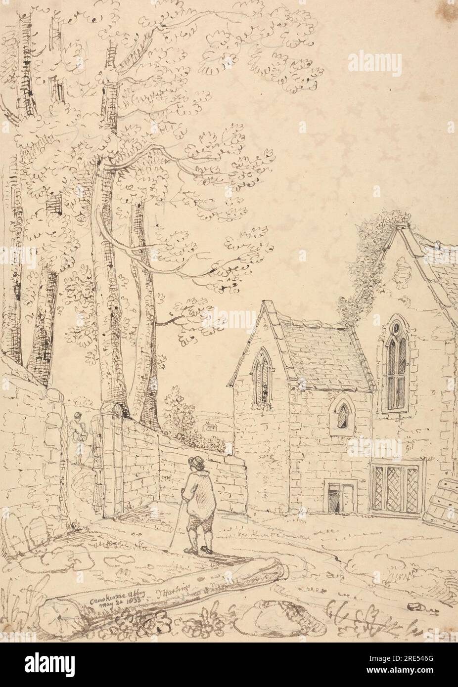Crewkerne Abbey, 24 May 1833 1833 by Thomas Hastings Stock Photo Alamy