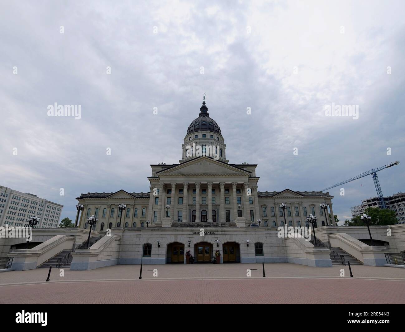 Topeka, Kansas - July 22, 2023: State Capitol in Topeka, KS Stock Photo