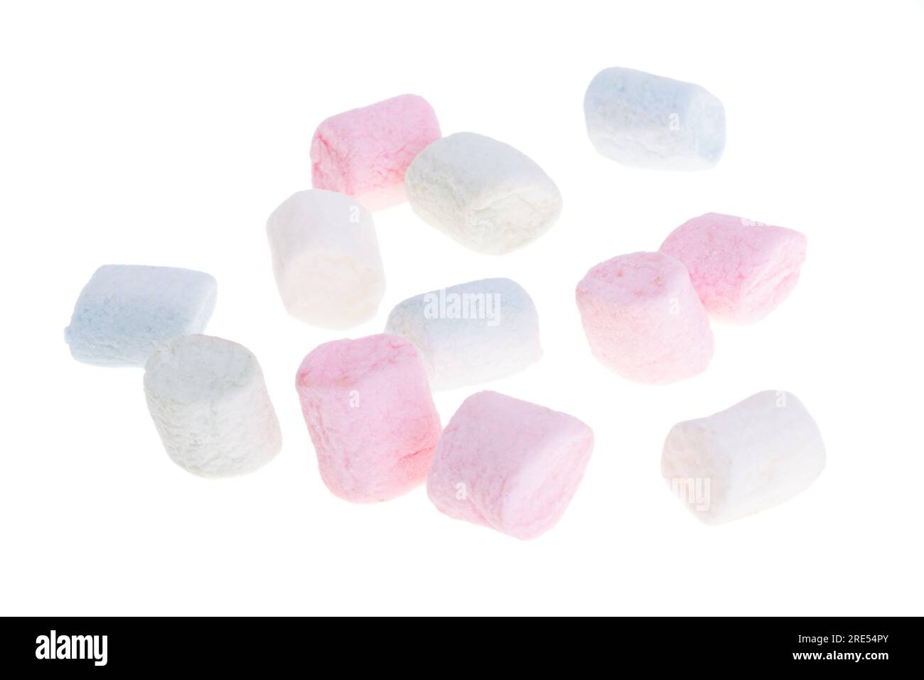 marshmallows isolated on white background Stock Photo - Alamy