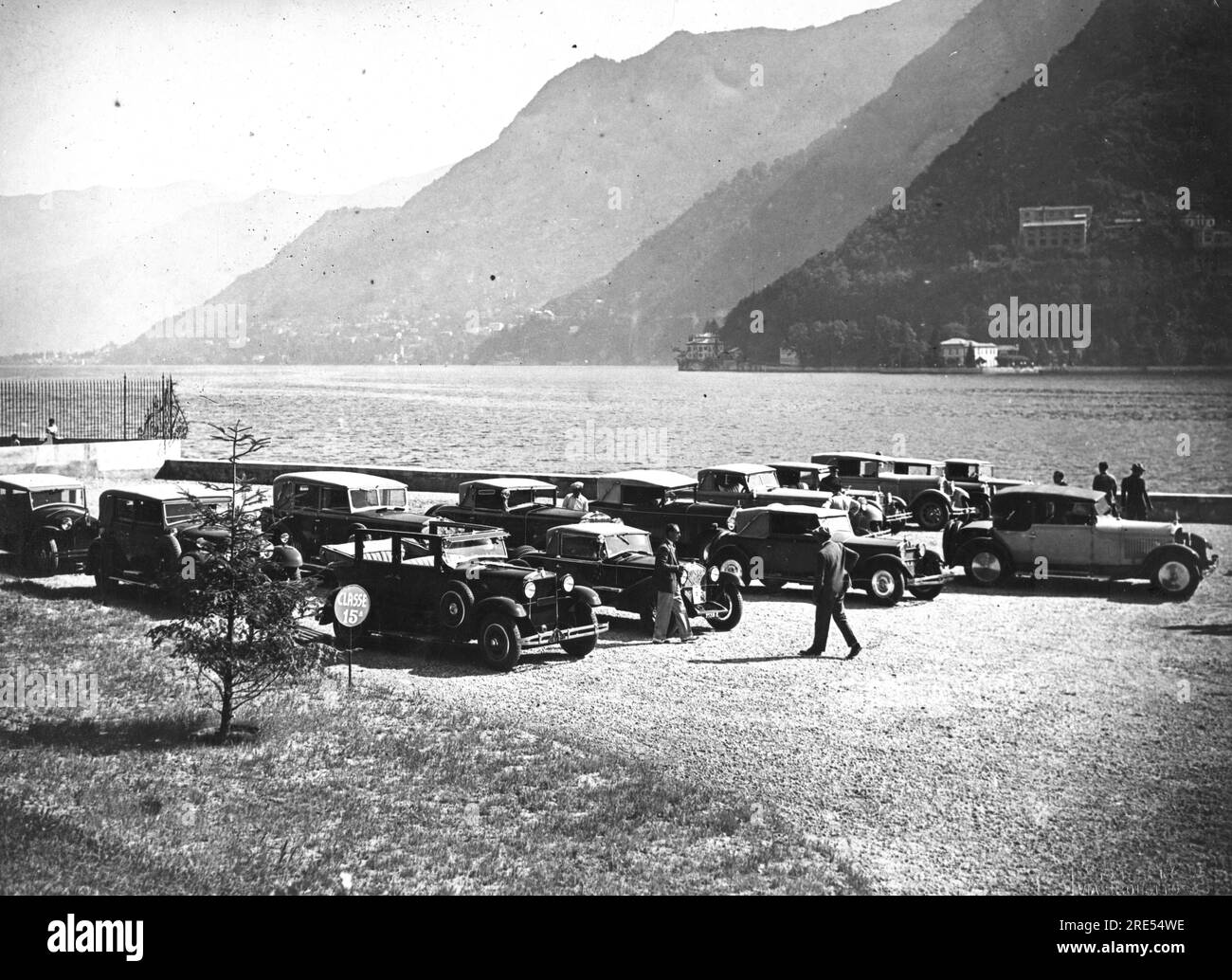 Automobili - Concorso di eleganza a Como Villa Olmo 1929 Stock Photo