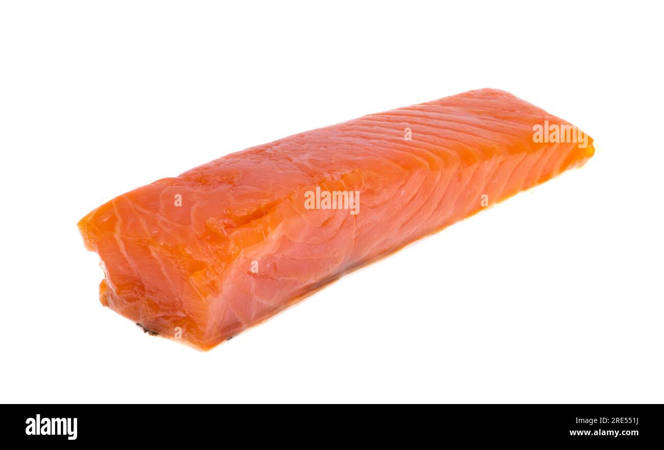 red fish fillet isolated on white background Stock Photo - Alamy