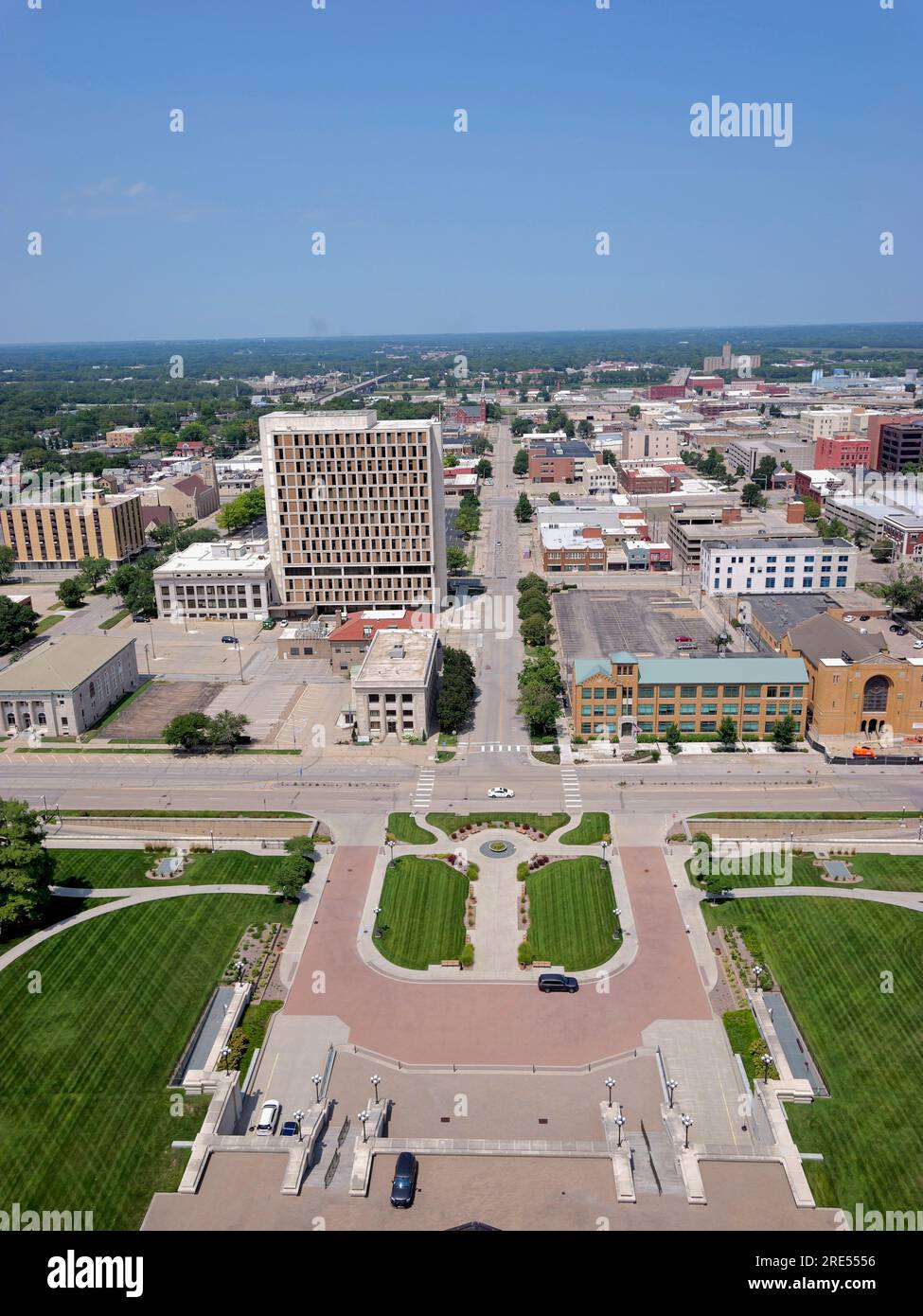 Topeka, Kansas - July 22, 2023: State Capitol in Topeka, KS Stock Photo
