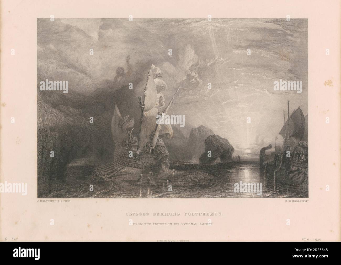 Ulysses Deriding Polyphemus between 1859 and 1879 by Edward Goodall ...