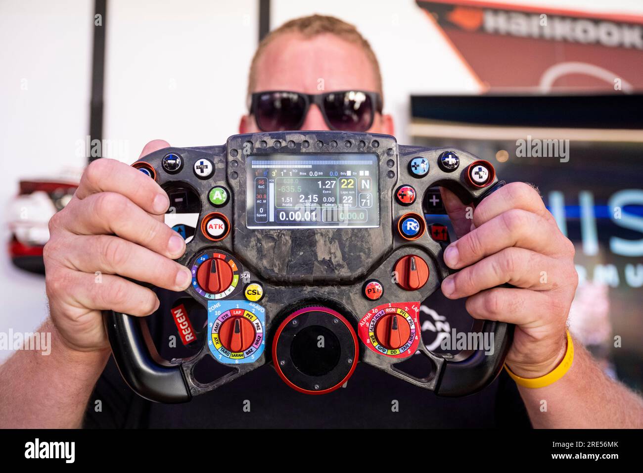 Steering wheel racing car hi-res stock photography and images - Alamy
