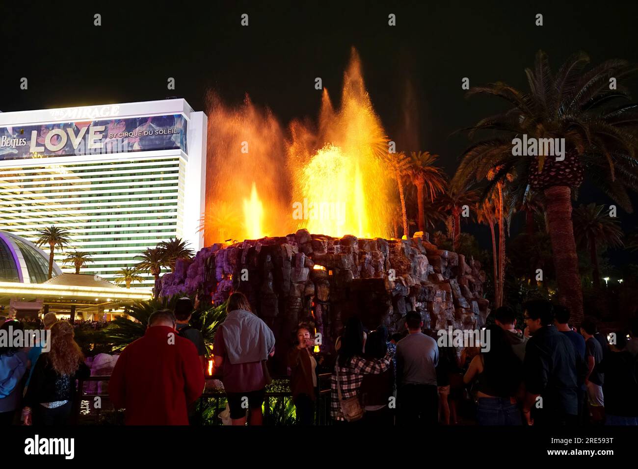 The Volcano, Las Vegas, Nevada, USA, North America Stock Photo Alamy