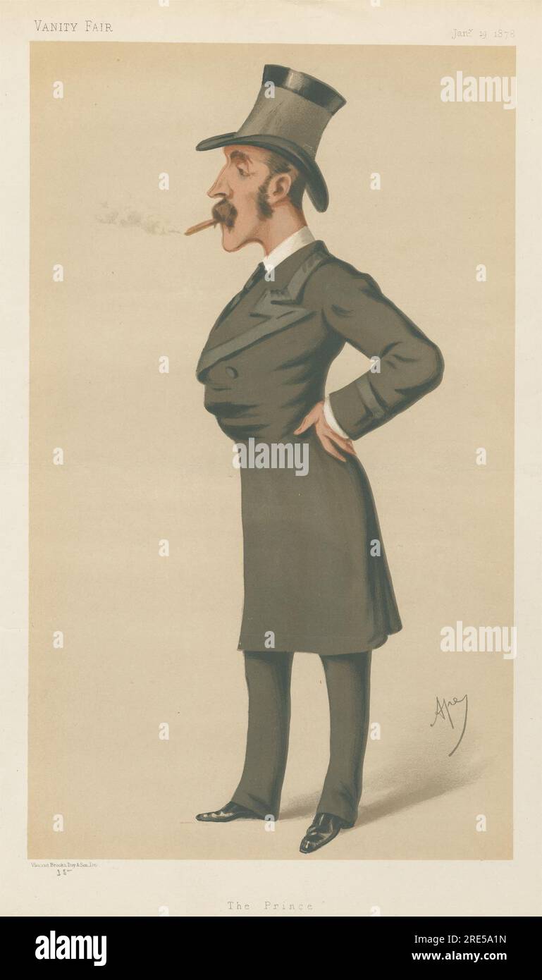 Vanity Fair: Military and Navy; 'The Price', Colonel Owen Lewis Cope Williams, January 19, 1878 1878 by Carlo Pellegrini Stock Photo