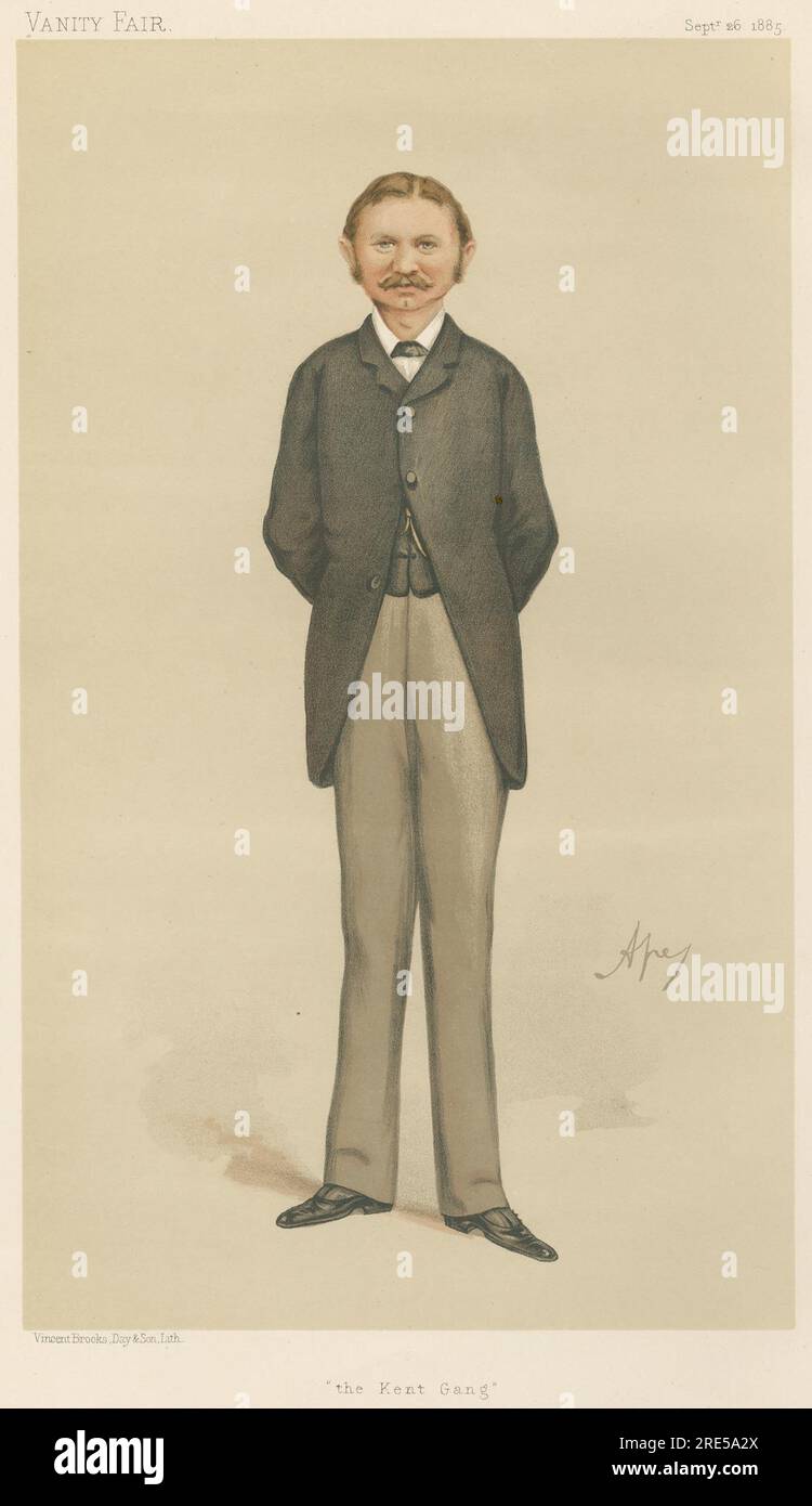 Politicians - Vanity Fair - The Kent Gang. Mr. Areta Akers-Douglas. Sept 26, 1885 by Carlo Pellegrini Stock Photo