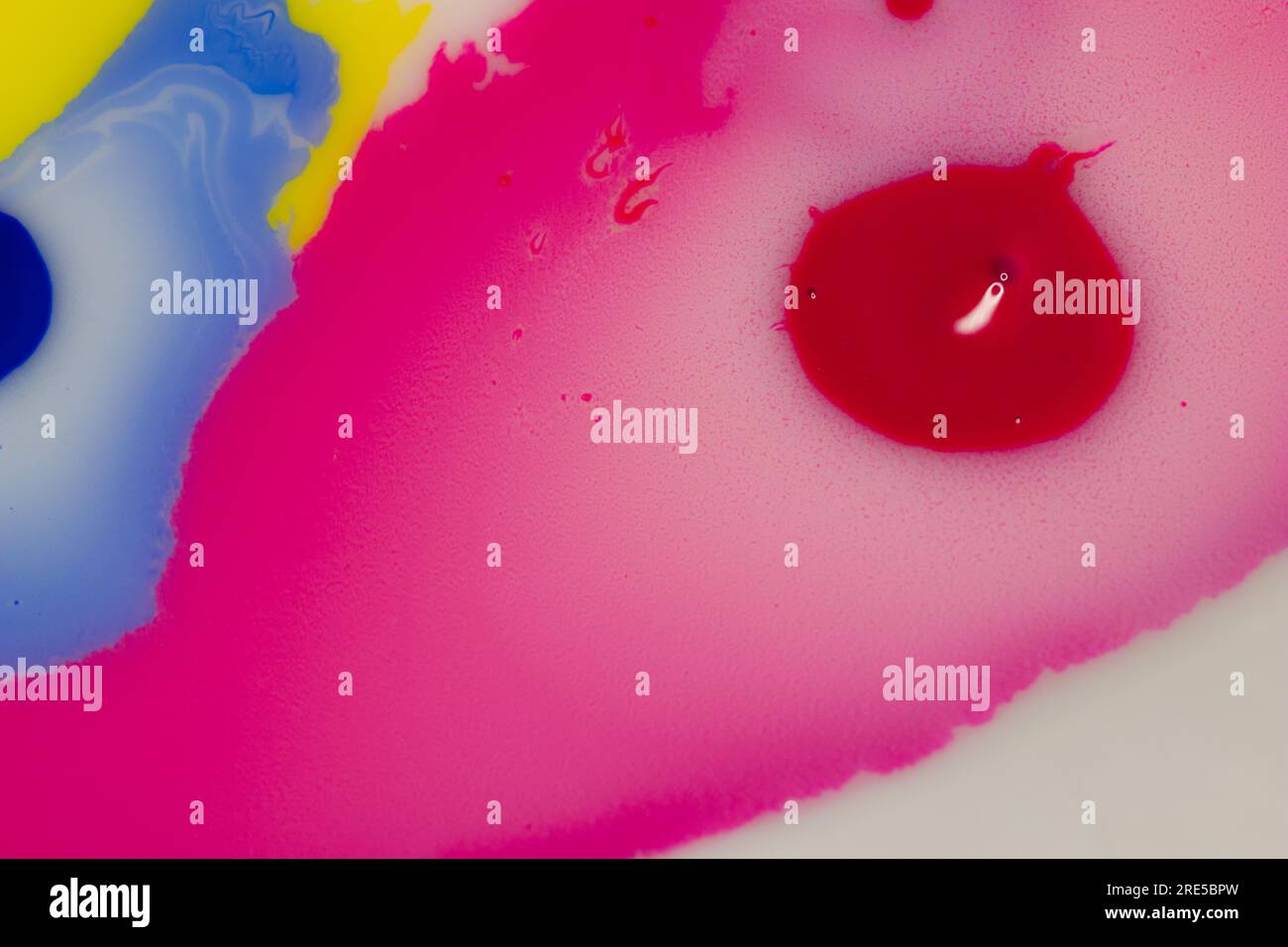 Abstract background in Bright colors in liquid medium with organic