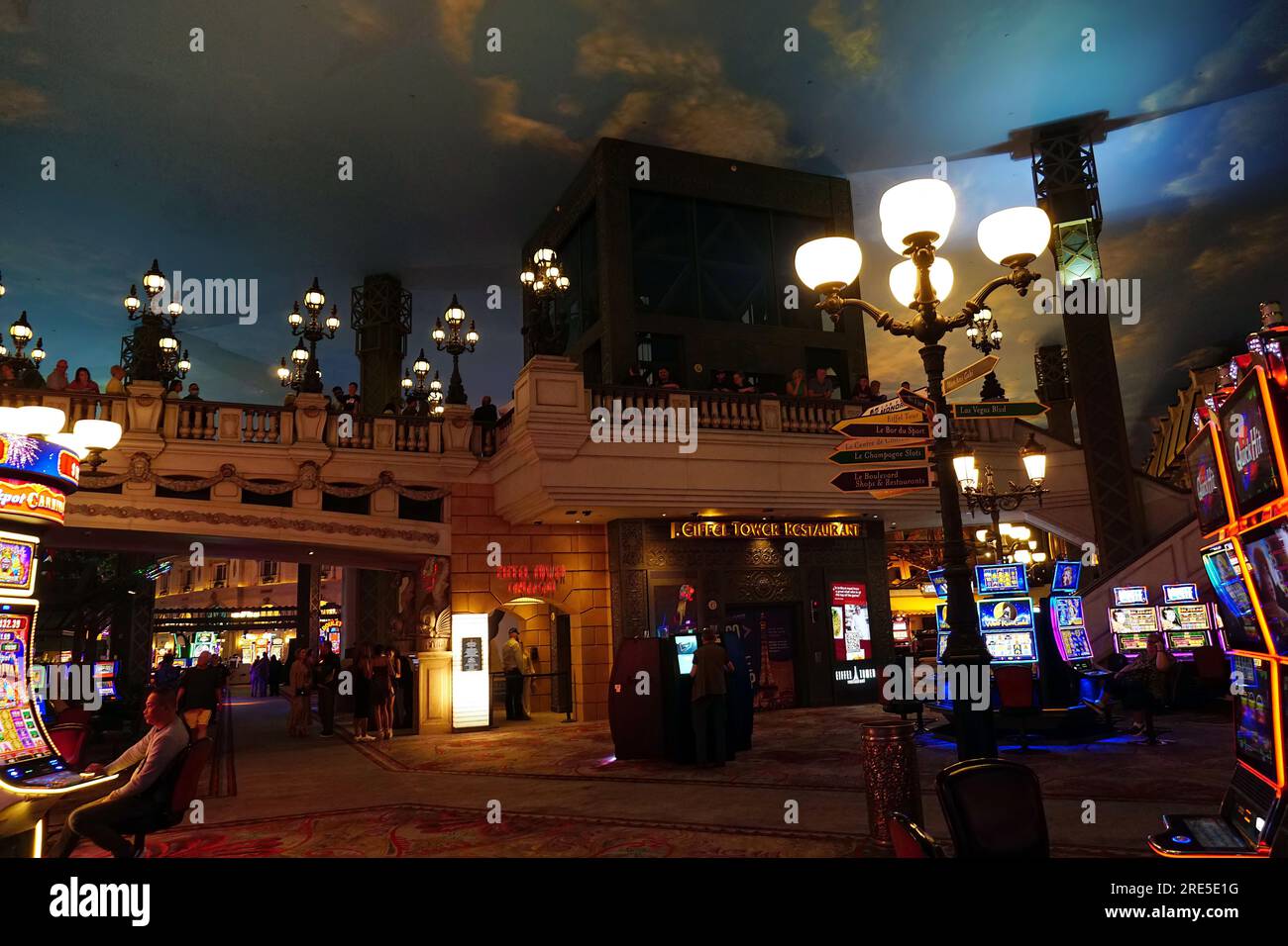 The inside of the Paris Hotel in Las Vegas Stock Photo - Alamy