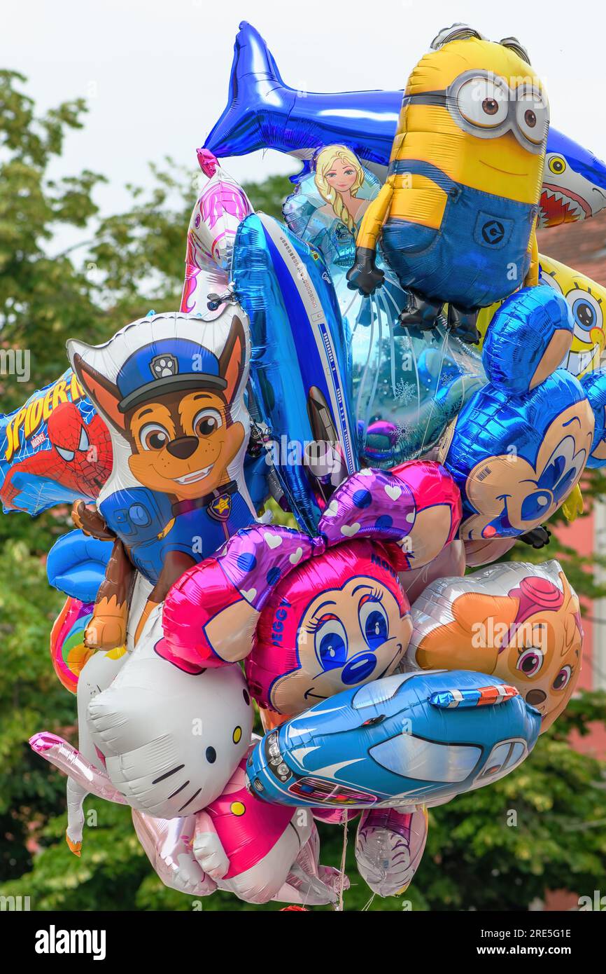 Helium cartoon characters balloons hi-res stock photography and images -  Alamy