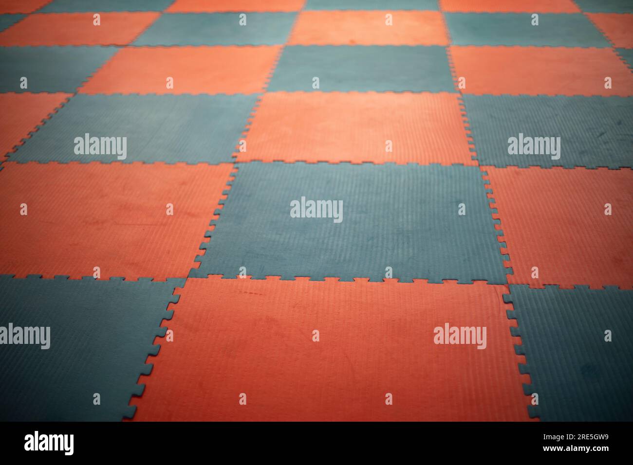 Flooring in gym. Workout mats. Details of gym. Coating for classes Stock Photo Alamy