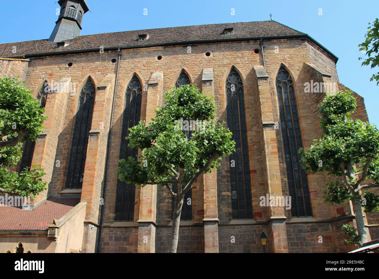 dominican church in colmar in alsace (france) Stock Photo