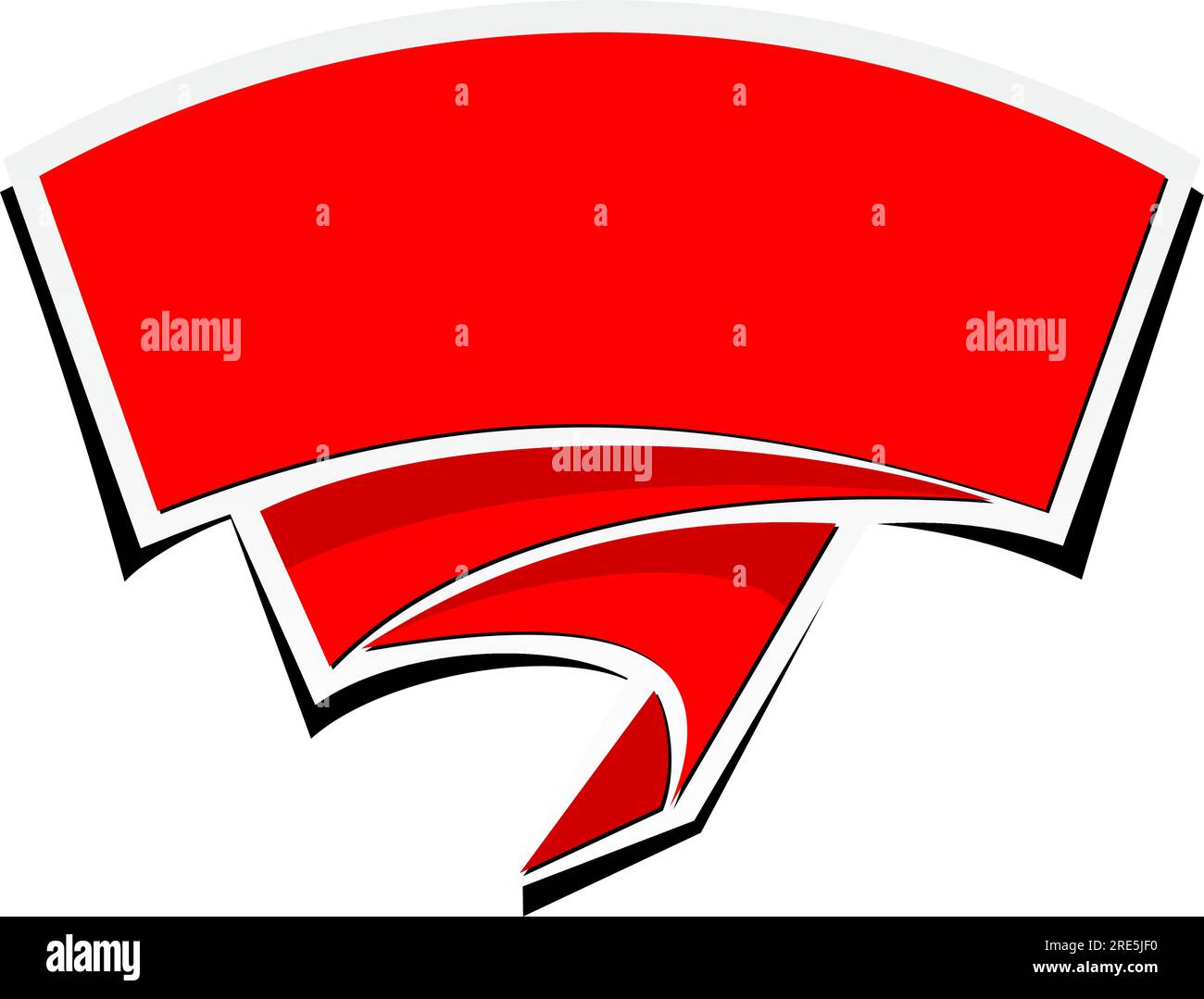 Web banner template with copy space for you text. Vector on transparent background Stock Vector