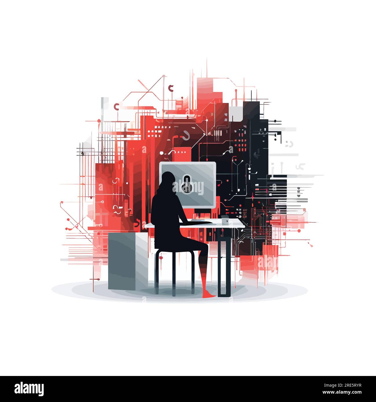 Cybersecurity threat Stock Vector Images - Alamy