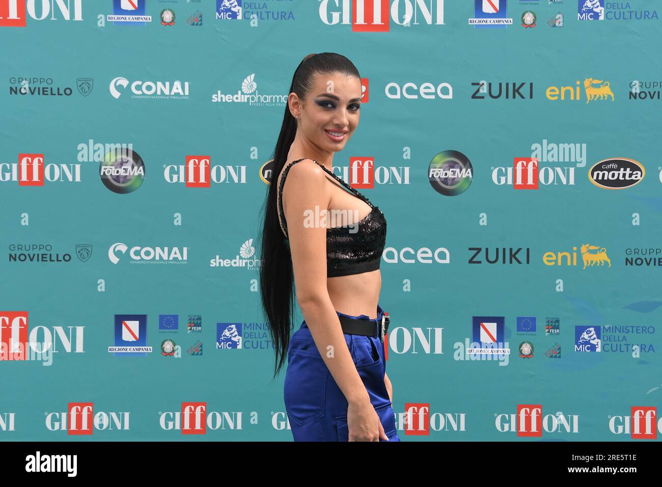 Giffoni Vallepiana, Italy. 25th July, 2023. Giffoni Vallepiana Giffoni Film  Festival 2023 Rebecca Staffelli, In the photo: Rebecca Staffelli Credit:  Independent Photo Agency/Alamy Live News Stock Photo - Alamy, image size:1300x956