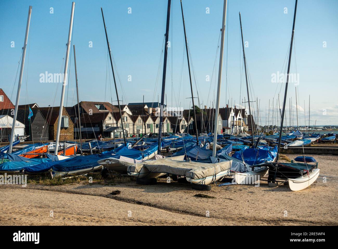 Whitstable Sailing Club,Whitstable Beach,Whitstable,Kent, Stock Photo