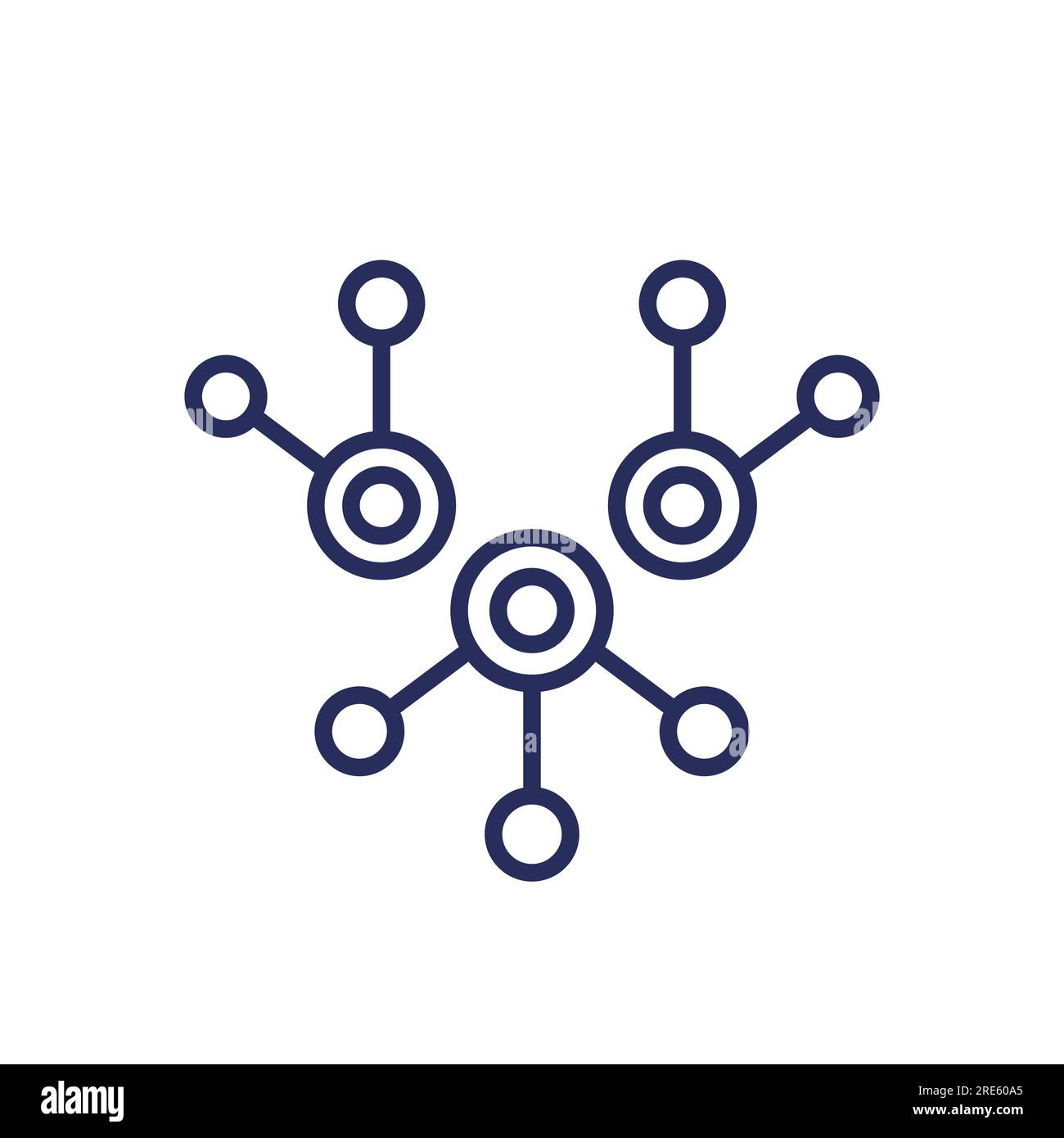 nodes line icon, data structure vector Stock Vector Image & Art - Alamy