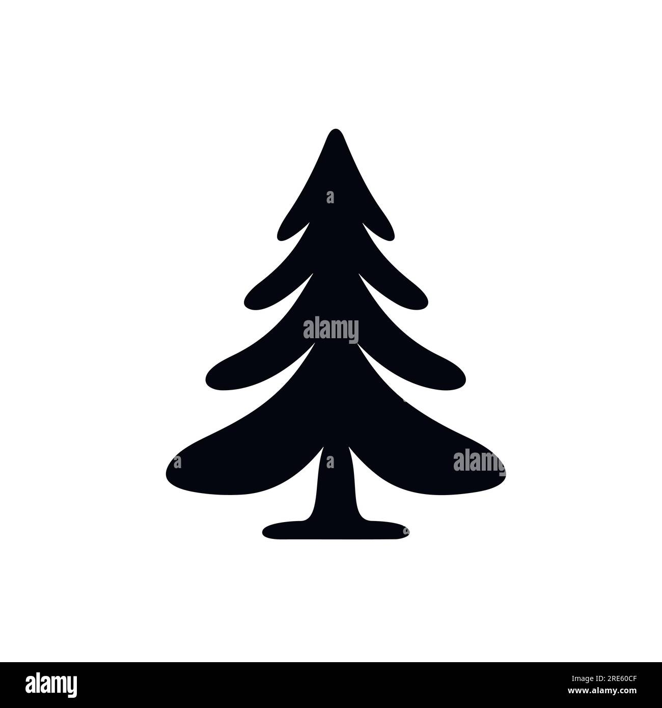 Vector illustration of a Christmas tree concept Stock Vector Image ...