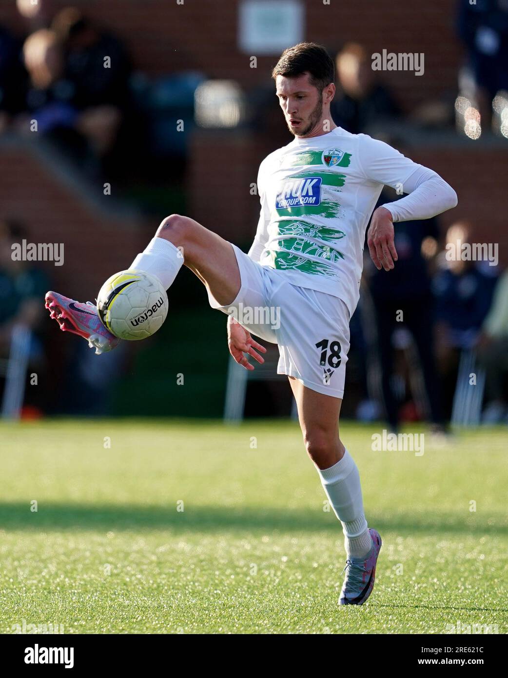 The New Saints’ Rory Holden in action during the UEFA Europa Conference