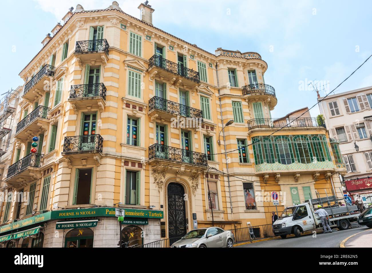 Cannes France April 30 2011; Traditional five storied building