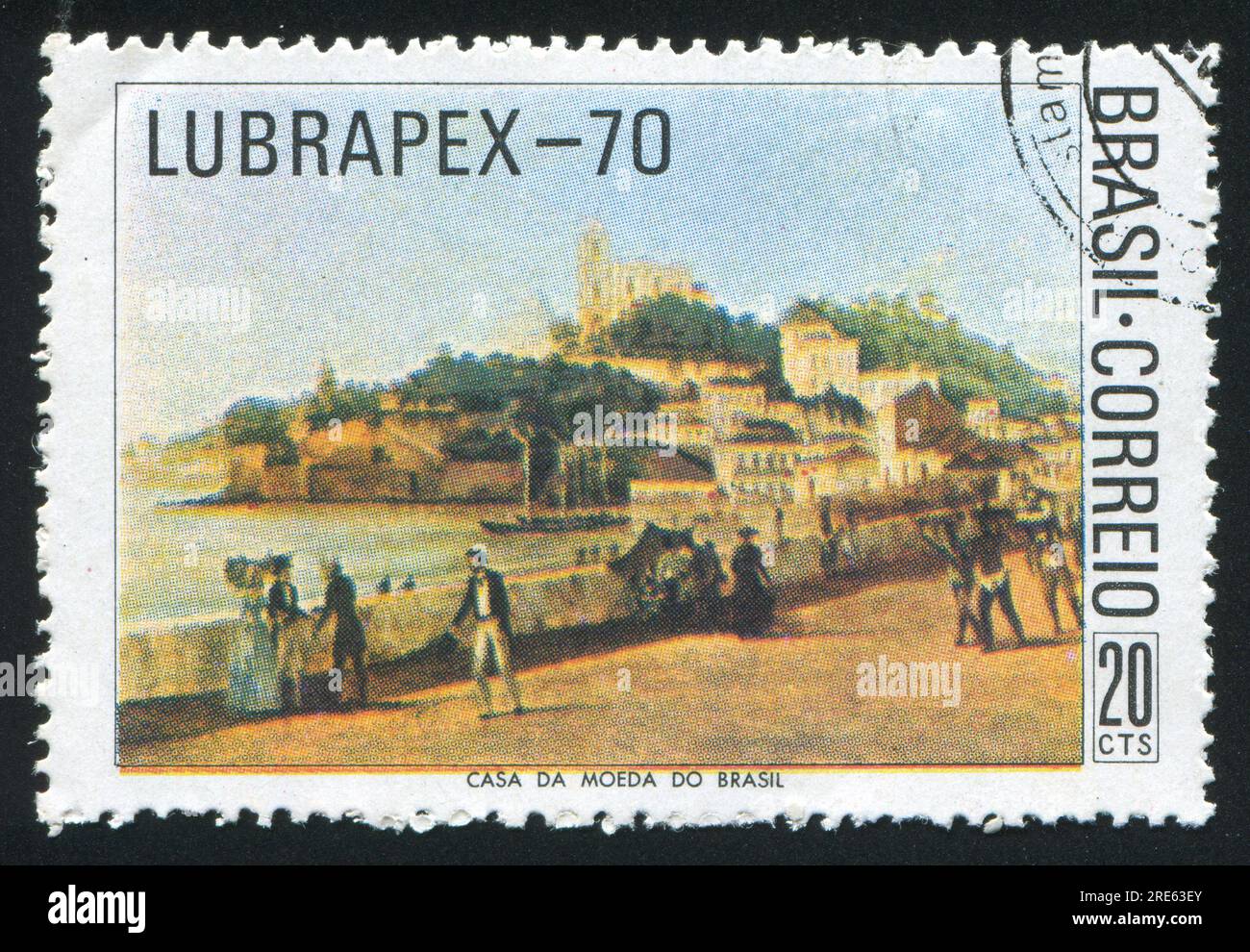 BRAZIL - CIRCA 1970: stamp printed by Brazil, shows  Rio de Janeiro, circa 1970 Stock Photo