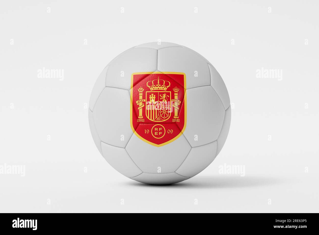 LONDON, UK - July 2023: Spain national football team logo badge on a