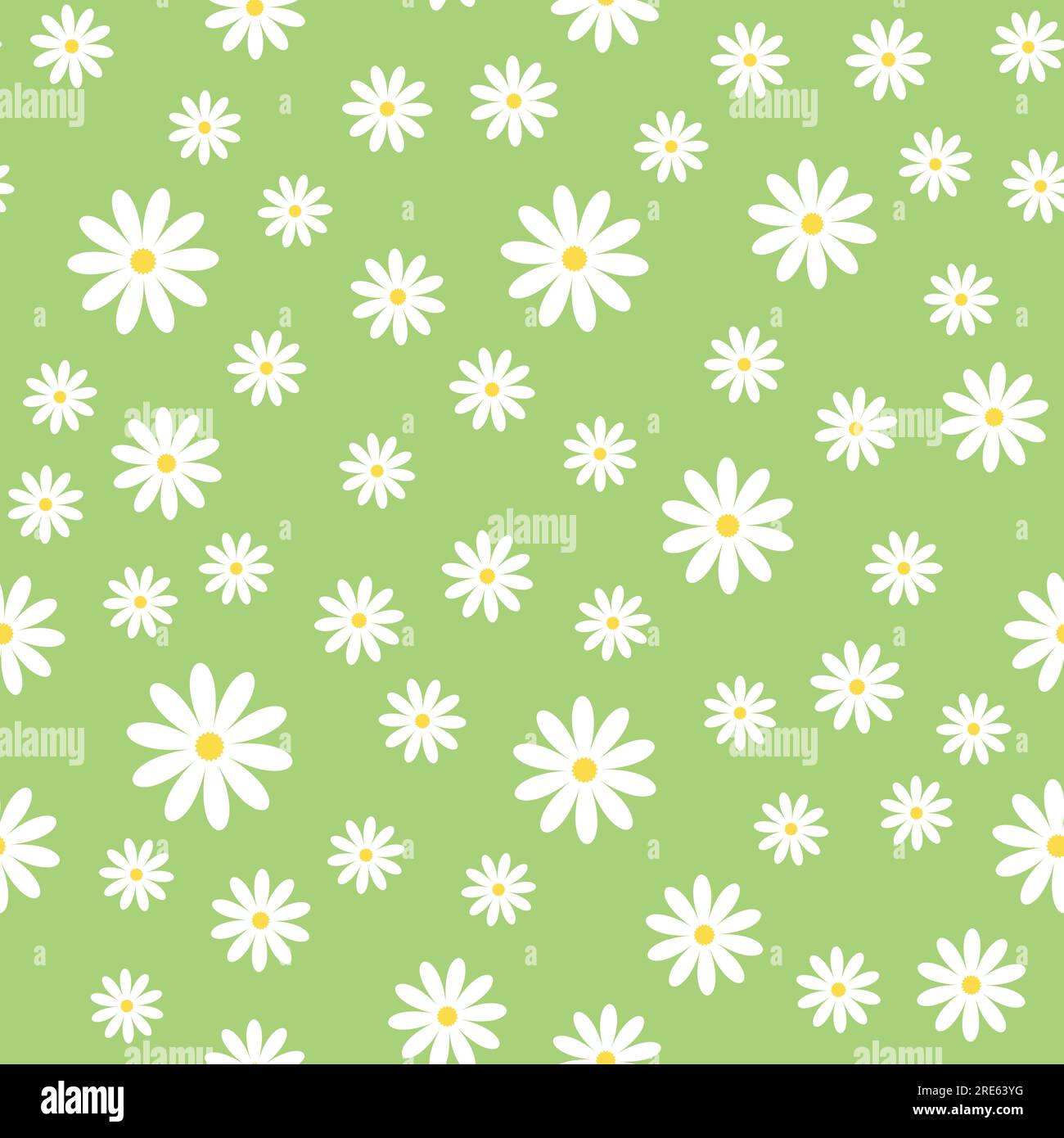 Seamless pattern with chamomile. Vector illustration Stock Vector