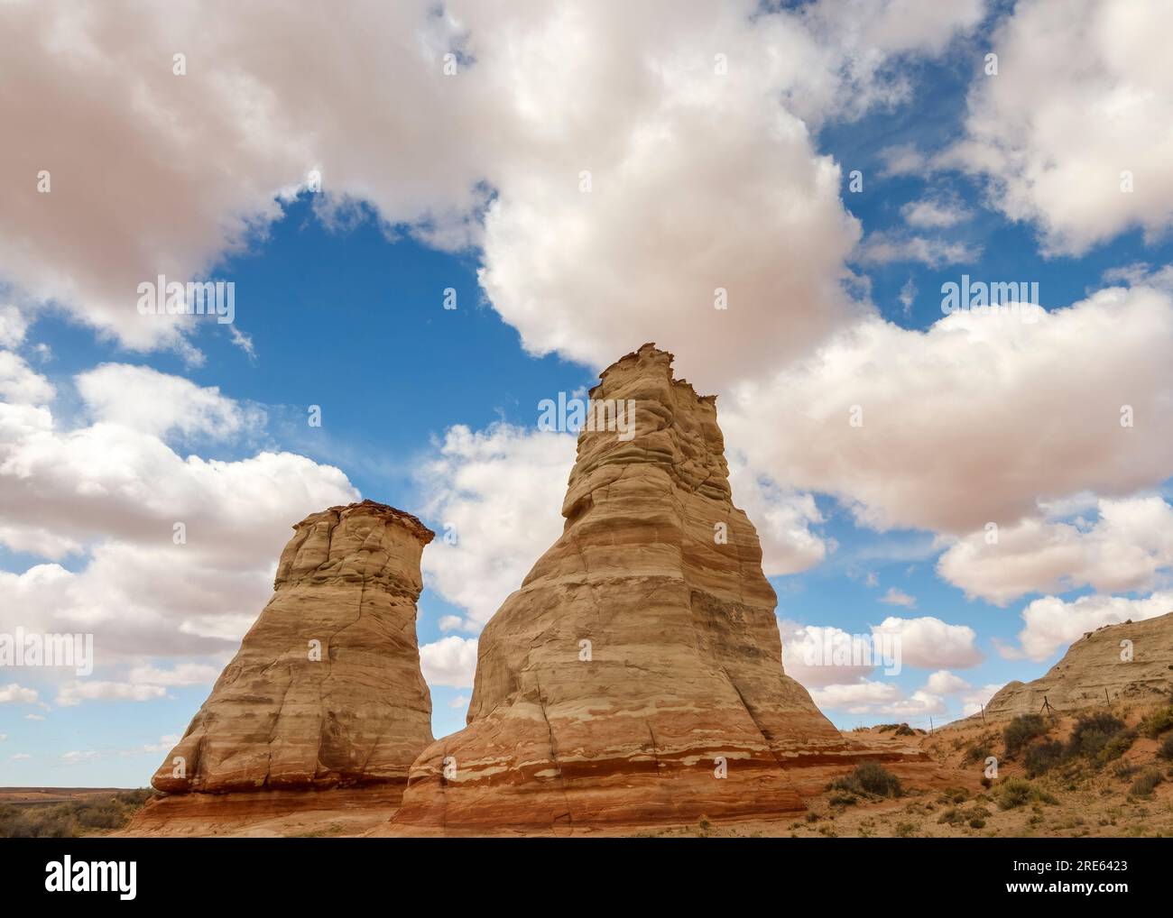 The 'Elephant Feet' rock formation outside Tonalea, Arizona. Stock Photo