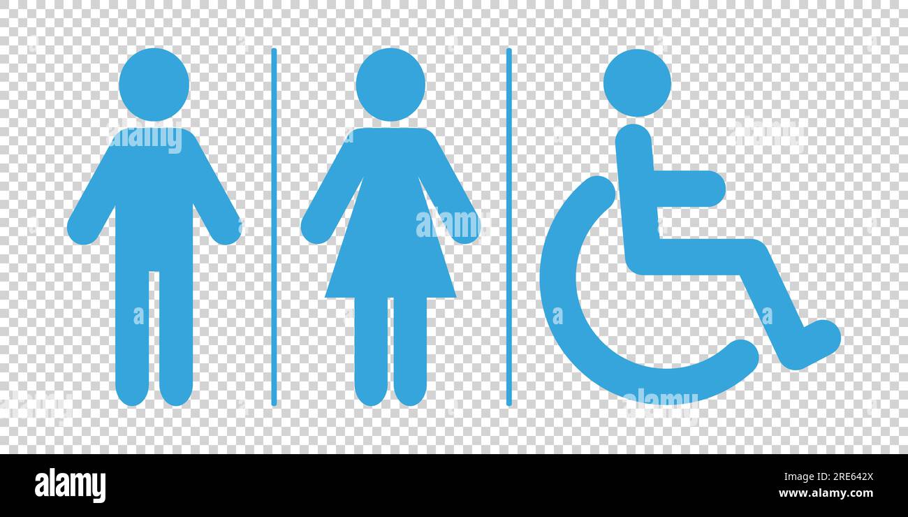WC sign. Toilet symbol. Washroom vector illustration Stock Vector