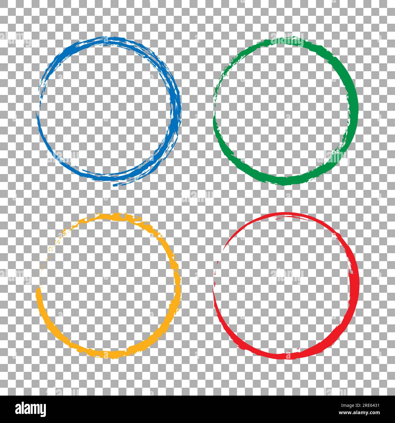Grunge circle brush on transparent background Stock Vector Image & Art ...