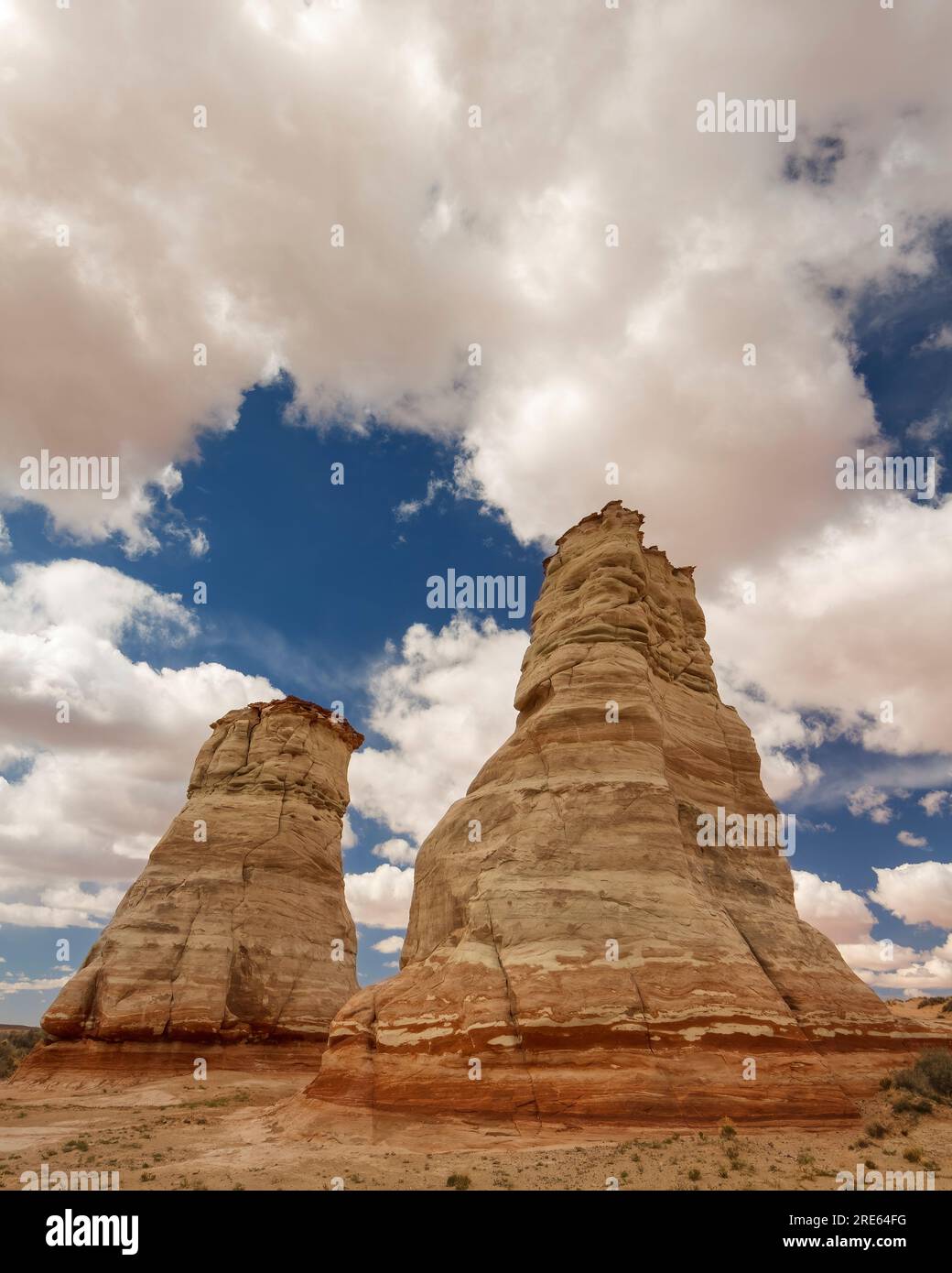 The 'Elephant Feet' rock formation outside Tonalea, Arizona. Stock Photo