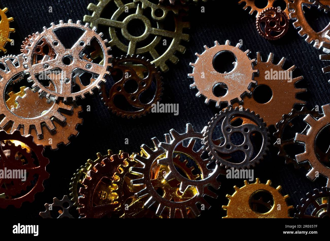 Watch parts and cogs Stock Photo Alamy