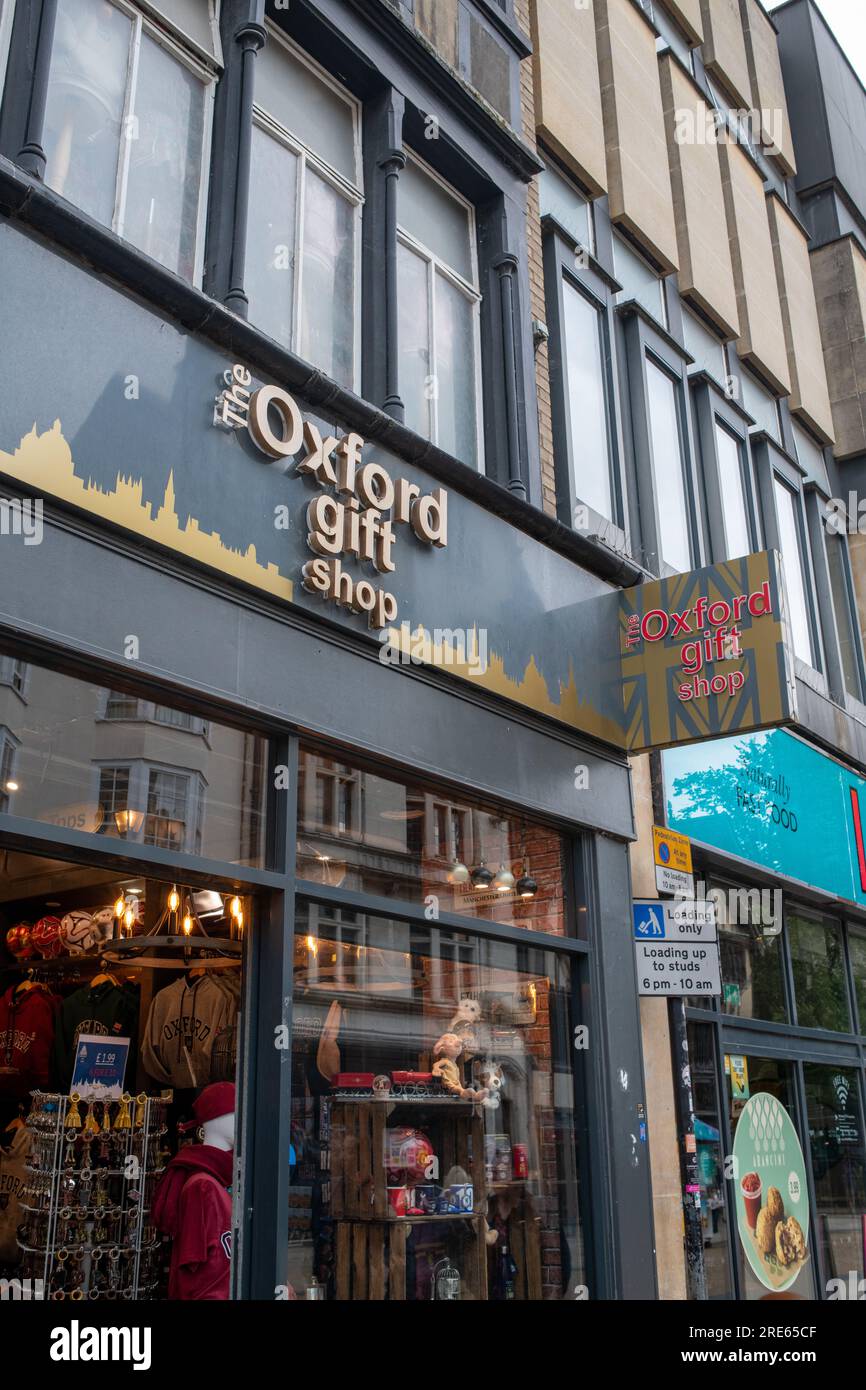 Oxford Gift Shop Stock Photo Alamy