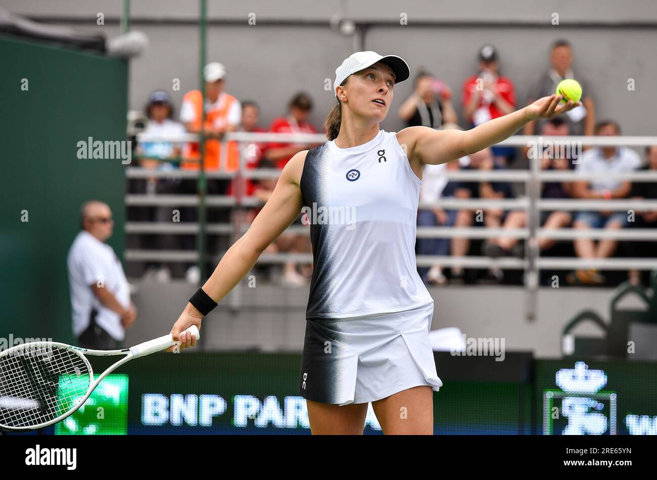 Warsaw, Poland. 25th July, 2023. Iga Swiatek during WTA250 BNP Paribas