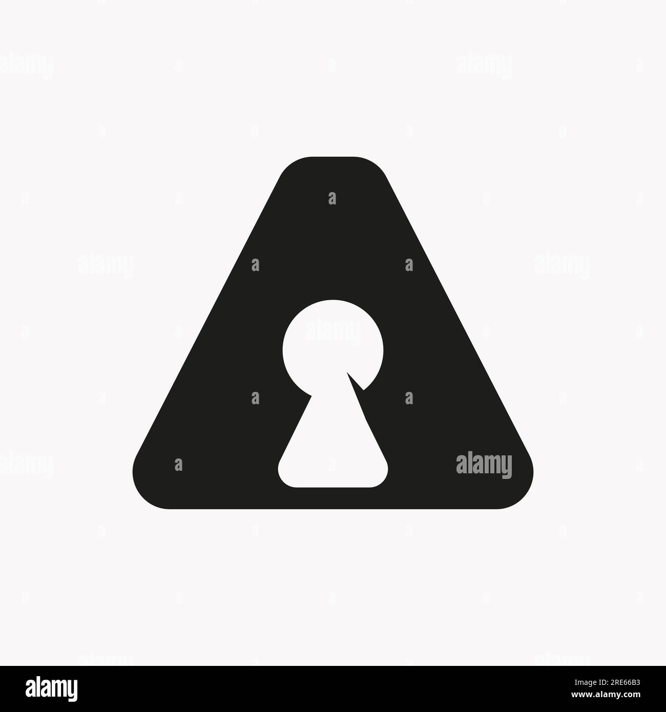 Letter A Key Hold Logo Design. Locked Icon, Security, Protection, Safe