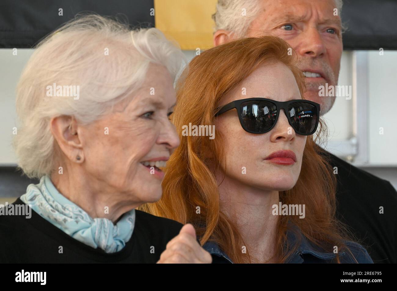 New York, USA. 25th July, 2023. (L-R) Ellen Burstyn, Jessica Chastain