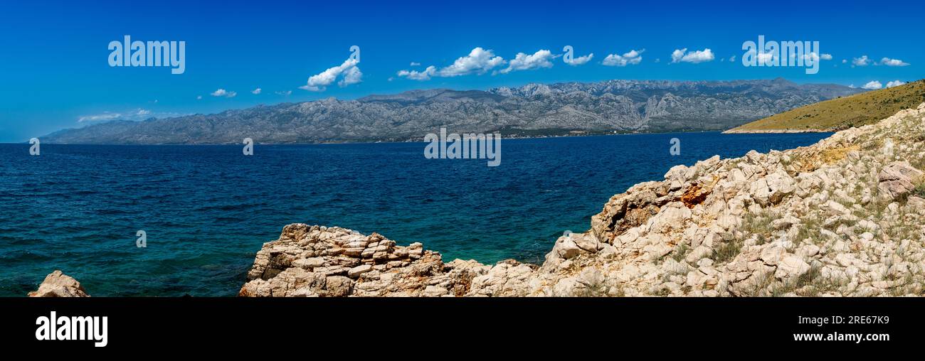 The Dinaric Ranges Panorama of the Velebit mountain range (Dinaric Alps), Croatia Stock ...