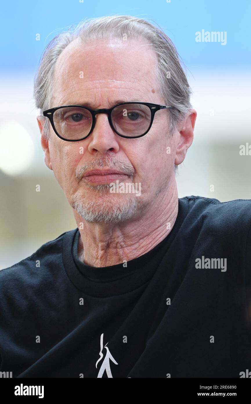 New York, USA. 25th July, 2023. Steve Buscemi attends the SAGAFTRA ‘Rock the City for a Fair